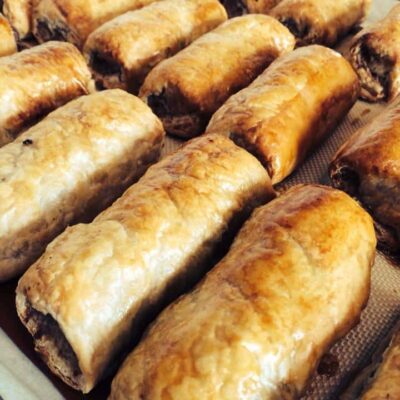 Giant Pork and Caramelised Onion Sausage Roll