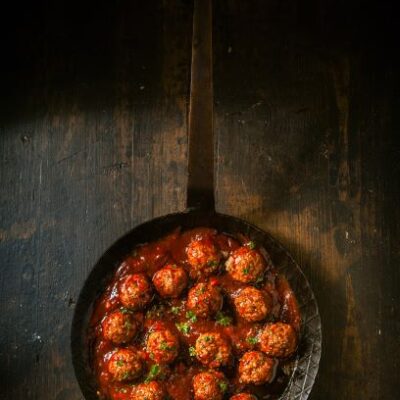 Lamb Meatballs x8 in Caribbean Fruity Sauce