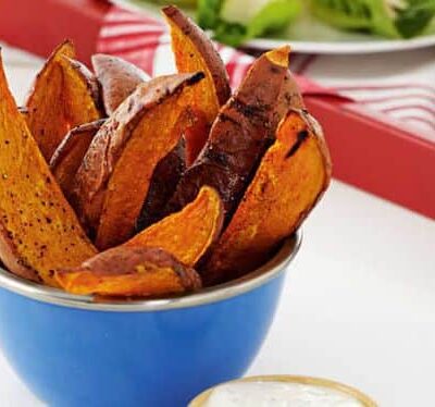 Salt and Pepper Sweet Potato Wedges