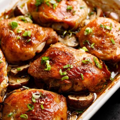 Chicken Thighs x4 (boneless, skin on)